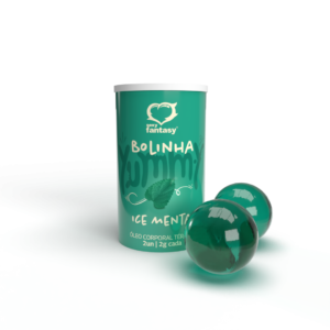 Bolinha Explosiva Yummy Ice Menta - 02 Unid. | Óleo Beijável